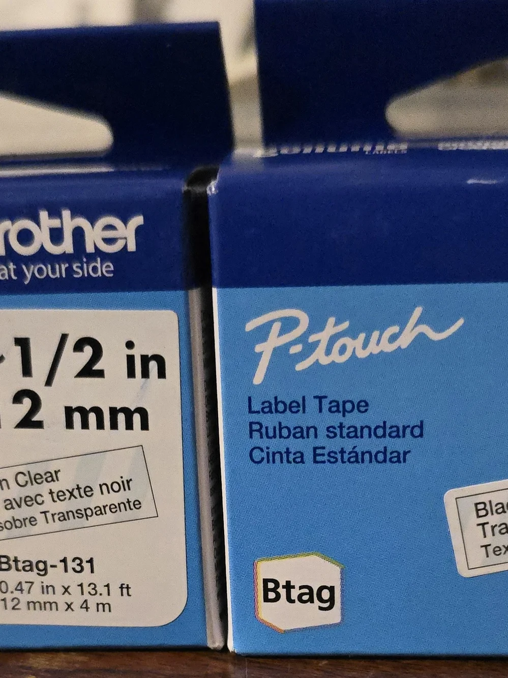 Brother P-touch Label Tape, 2 Boxes